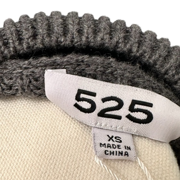 525 AMERICA Ellie Cotton V Neck Dress in Charcoal Heather Gray Women Size XS NWT - Picture 7 of 14